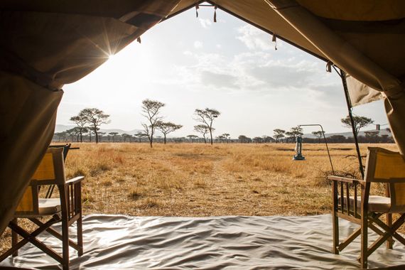 Dormir dans une tente d’un camp mobile pour observer la Grande Migration 